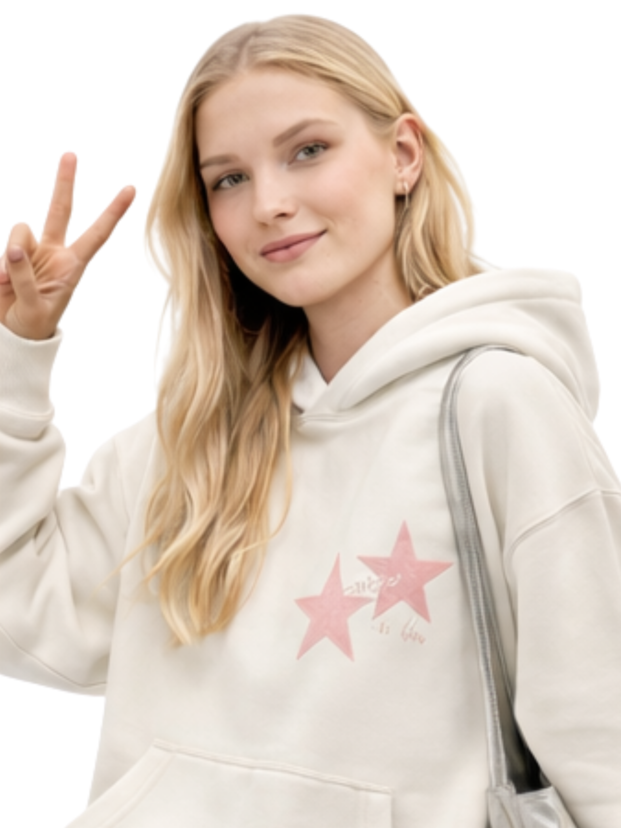 UVANZA Blush Astra Hoodie