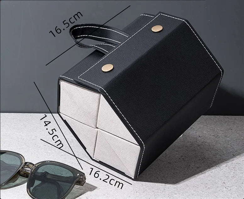 2/3/4/5/6 Grids Sunglasses Organizer Travel Organizers Accessories Storage Box for Glasses Portable FoldableWall Hanging Case