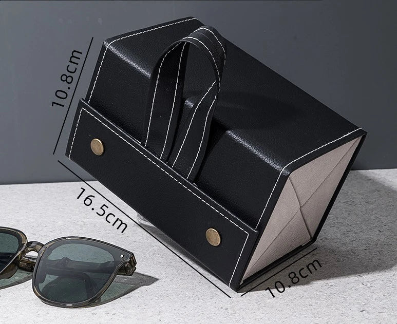 2/3/4/5/6 Grids Sunglasses Organizer Travel Organizers Accessories Storage Box for Glasses Portable FoldableWall Hanging Case