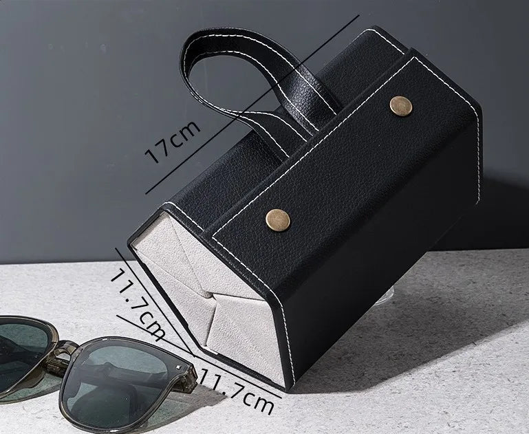 2/3/4/5/6 Grids Sunglasses Organizer Travel Organizers Accessories Storage Box for Glasses Portable FoldableWall Hanging Case