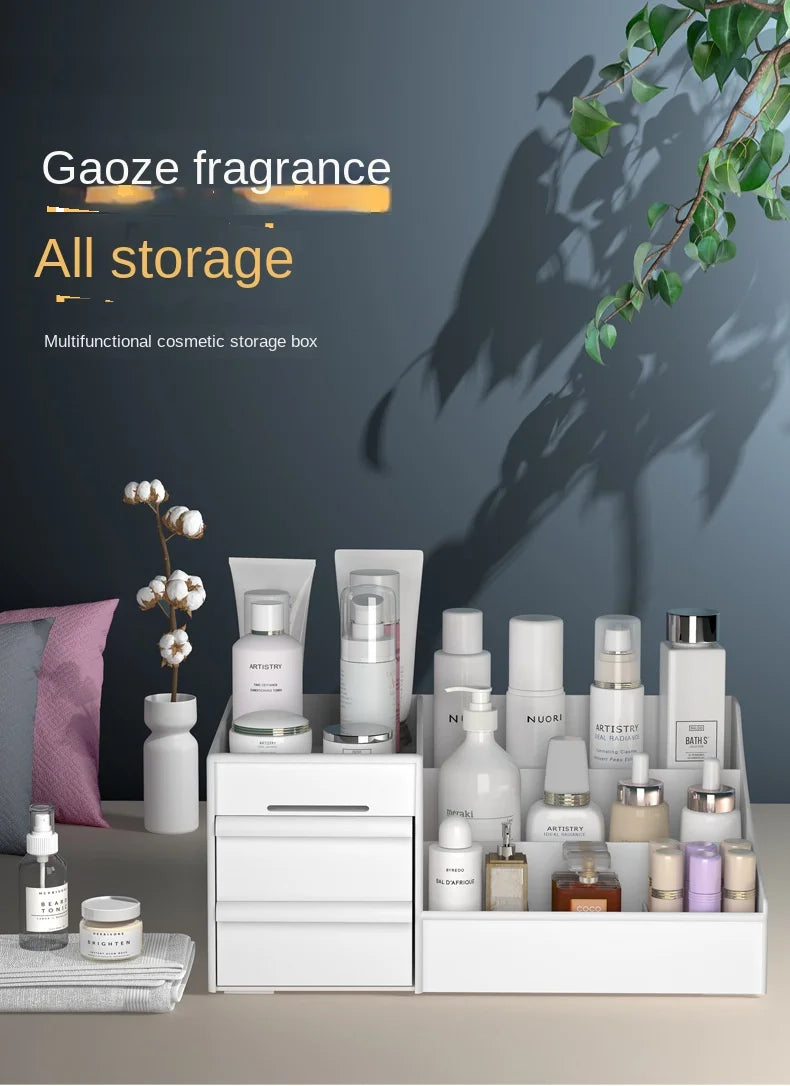 Drawer-type Cosmetics Storage Box Save space Skin Care Products Desktop Dormitory Desk Dressing Table Desktop Stationery Box