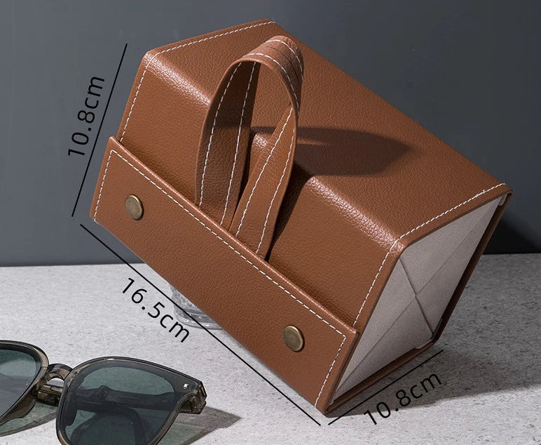 2/3/4/5/6 Grids Sunglasses Organizer Travel Organizers Accessories Storage Box for Glasses Portable FoldableWall Hanging Case