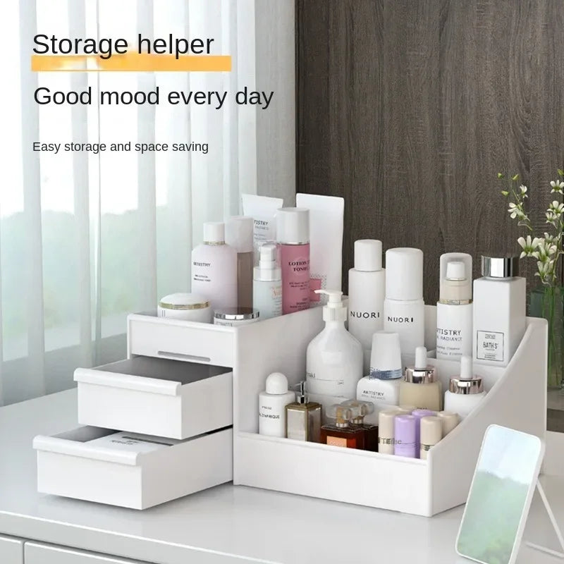 Drawer-type Cosmetics Storage Box Save space Skin Care Products Desktop Dormitory Desk Dressing Table Desktop Stationery Box