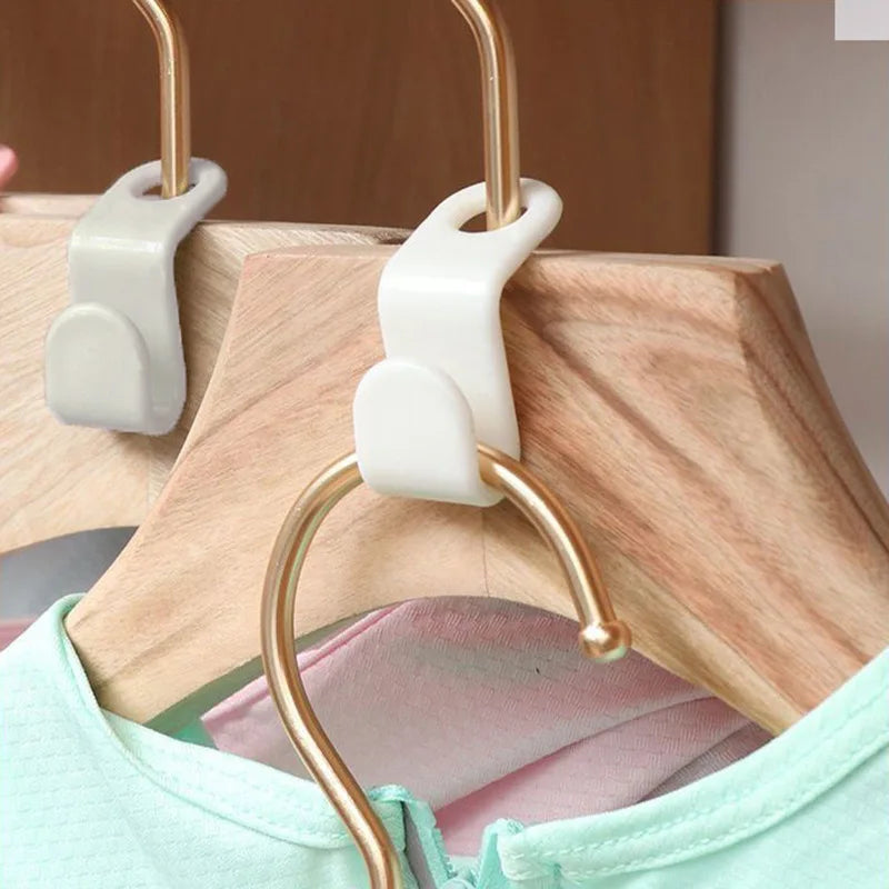 5-50Pcs Clothes Hanger Hooks Organizer Connect Multifunction Cascading Plastic Bedroom Wardrobe Storage Space Saving Coat Hook